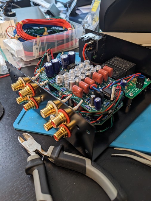 Manufacturing of a Penrose Dual Phono Preamp unit